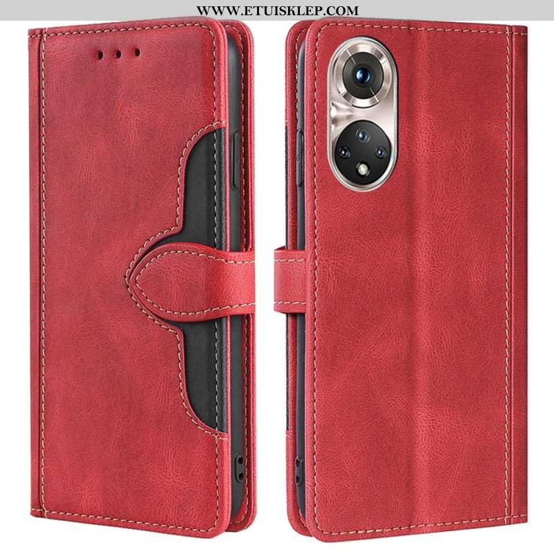 Etui Folio do Honor 50 Pro Pro Faux Leather Dwukolorowy Stylowy